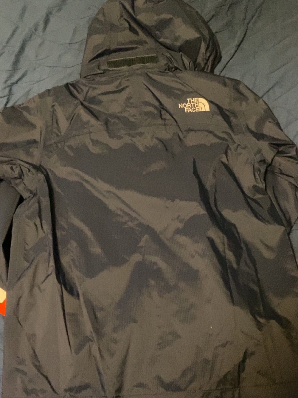 The North Face Navy Hooded Windbreaker Jacket - Picture 6 of 7